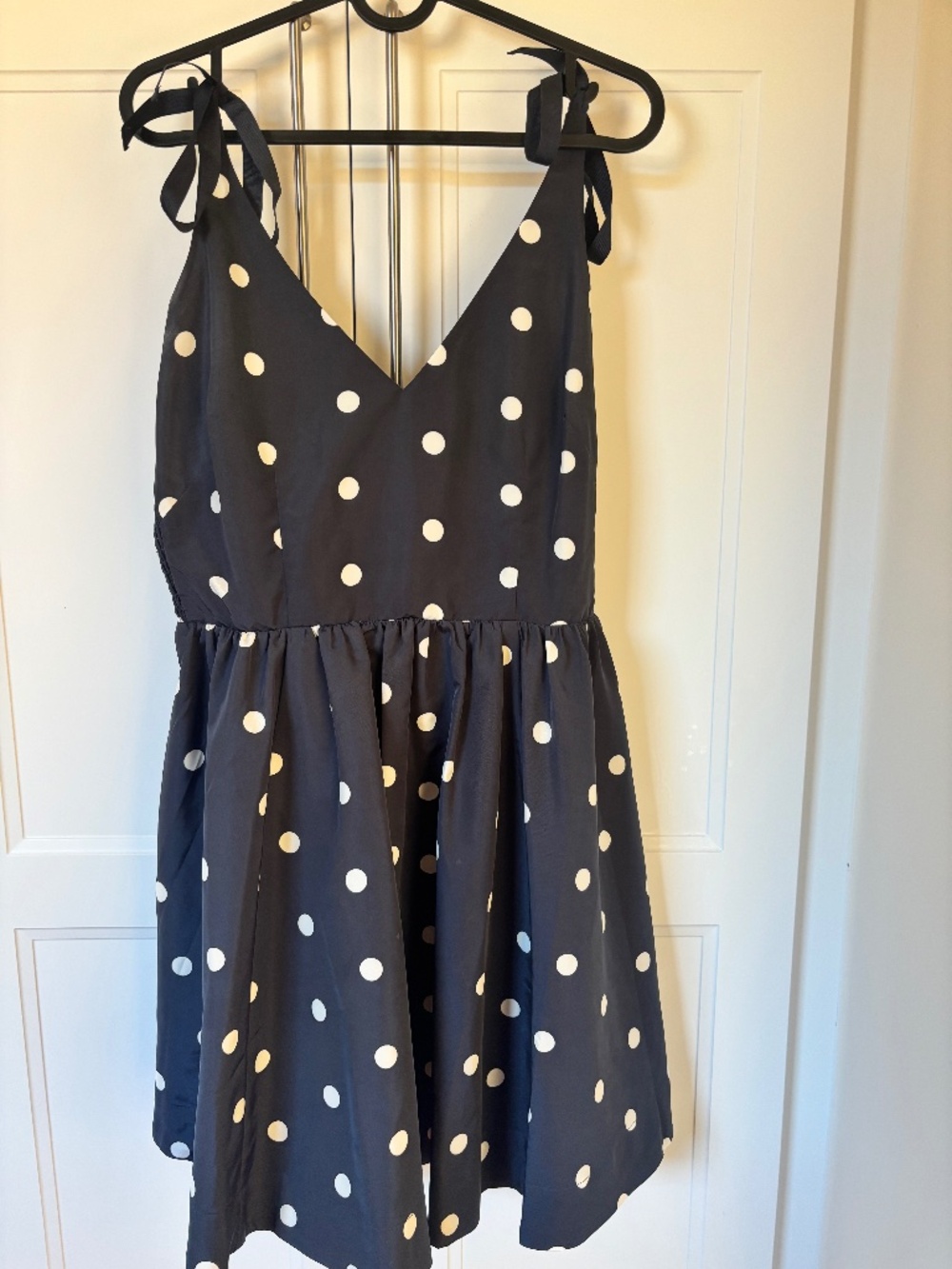 The Occasion By Old Navy - Navy Blue Polka Dot Dress